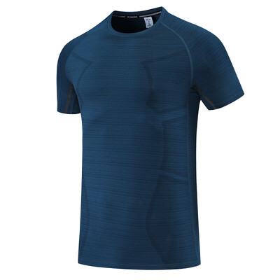 Sportske T muške printove Ljetne brzo sušeće majice za vježbanje za trčanje Modna majica s O izrezom Prozračna muška majica za trening