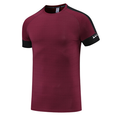 Sportske T muške printove Ljetne brzo sušeće majice za vježbanje za trčanje Modna majica s O izrezom Prozračna muška majica za trening