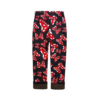 Zimske tople hlače za djevojčice, debele hlače s kariranim uzorkom cvjetnih boja duginih boja, ležerne tople rastezljive tajice, uske dječje hlače