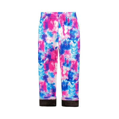 Zimske tople hlače za djevojčice, debele hlače s kariranim uzorkom cvjetnih boja duginih boja, ležerne tople rastezljive tajice, uske dječje hlače