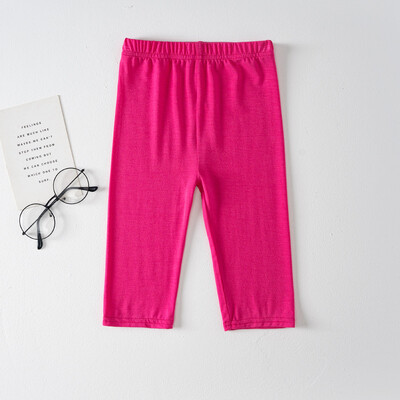 Dievčenské legíny, letné detské nohavice po kolená, bavlnené cukríkové farby, detské nohavice, spodná bielizeň pre tínedžerky, skrátené legíny