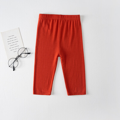 Dievčenské legíny, letné detské nohavice po kolená, bavlnené cukríkové farby, detské nohavice, spodná bielizeň pre tínedžerky, skrátené legíny