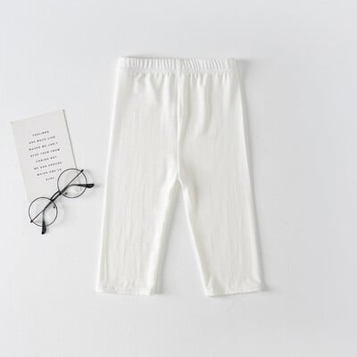 Dievčenské legíny, letné detské nohavice po kolená, bavlnené cukríkové farby, detské nohavice, spodná bielizeň pre tínedžerky, skrátené legíny