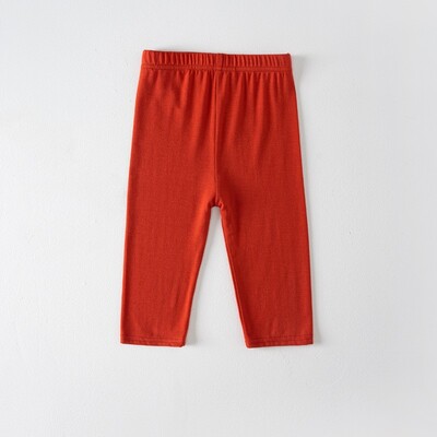 Hlače za djevojčice Hlače do teleta Elastične dječje tajice Dječje uske hlače Hlače Jednobojne 2-12Y skraćene donje hlače Tajice