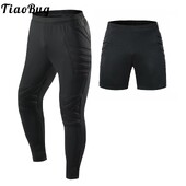 Dječji dječaci Donji dio hlača/kratkih hlača s uzicom za trening nogometnog vratara Zaštitne podstavljene trenirke srednjeg struka