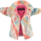 Dievčenská bunda, detská flísová bunda, odnímateľná, stredná detská, jesenné oblečenie 2024, nové jarné, jesenné a zimné oblečenie