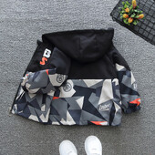 Jachete sport pentru băieți Uniforme de baseball Jachete pentru drumeții pentru copii Jachete de vânt cu glugă Fermoar Camping îmbrăcăminte exterioară caldă