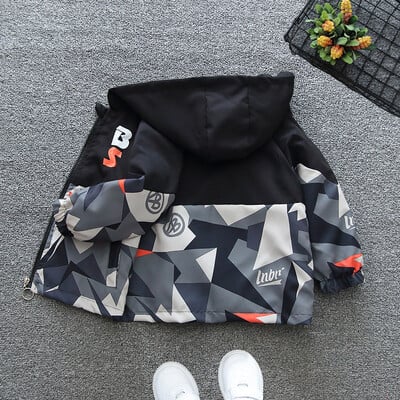 Jachete sport pentru băieți Uniforme de baseball Jachete pentru drumeții pentru copii Jachete de vânt cu glugă Fermoar Camping îmbrăcăminte exterioară caldă