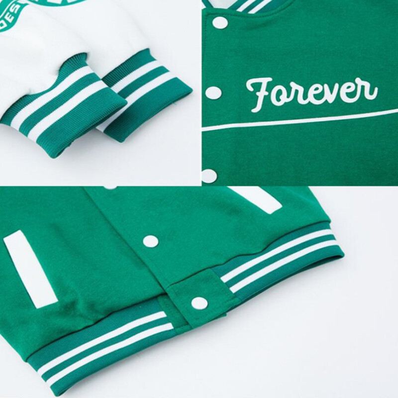 Vaikų berniukų bombonešio striukė pavasario rudens laiškų spauda Viršutiniai drabužiai Gatvės drabužiai Varsity beisbolo uniforma Nauji vaikiški paltai 3–14 metų