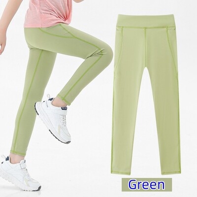 Παιδικά αθλητικά κολάν για κορίτσια Αθλητικό κολάν Stretch χορού κολάν προπόνησης για τρέξιμο Παντελόνι γιόγκα με τσέπη Παιδικά ενεργά ρούχα