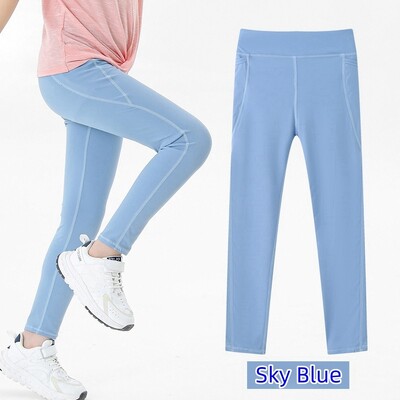 Παιδικά αθλητικά κολάν για κορίτσια Αθλητικό κολάν Stretch χορού κολάν προπόνησης για τρέξιμο Παντελόνι γιόγκα με τσέπη Παιδικά ενεργά ρούχα