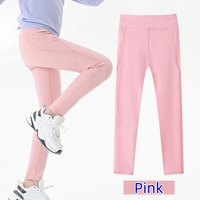 Παιδικά αθλητικά κολάν για κορίτσια Αθλητικό κολάν Stretch χορού κολάν προπόνησης για τρέξιμο Παντελόνι γιόγκα με τσέπη Παιδικά ενεργά ρούχα