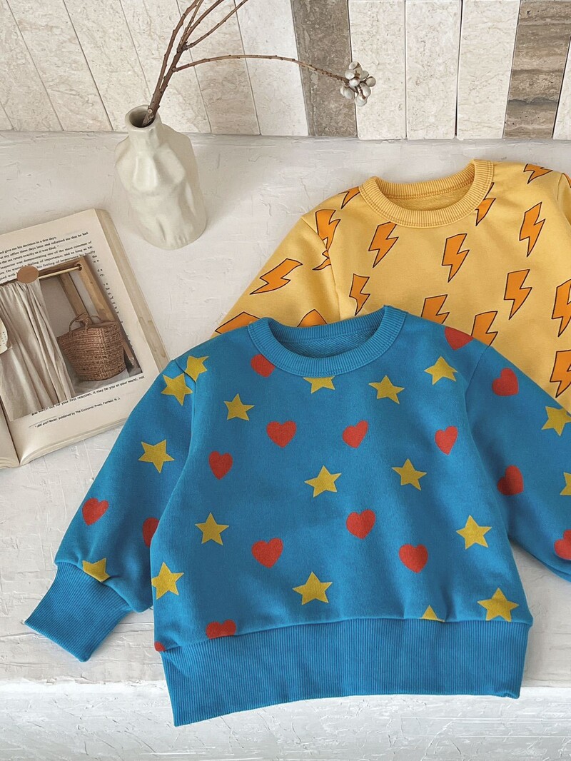 Vaikiški megztiniai 2024 m. Rudens ilgomis rankovėmis mergaičių megztiniai megztiniai Animaciniai filmukai spausdinti medvilniniai vaikų sportiniai megztiniai viršutiniai drabužiai