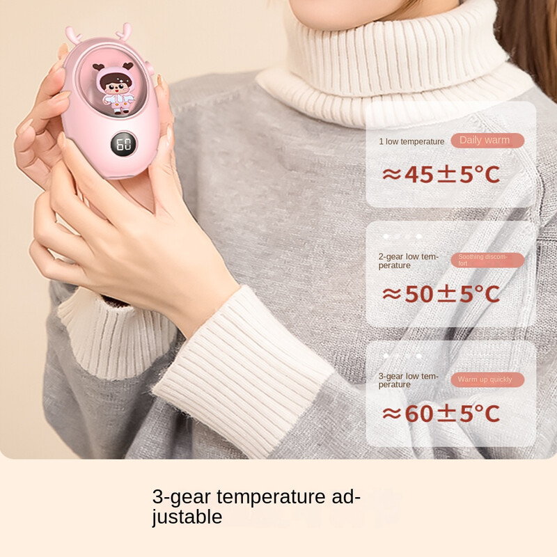 Rankų šildytuvas 3000 mAh Mielas nešiojamasis USB įkraunamas Vaikų šildytuvas Paprastas Mini Rankų Šildytuvas Karšta rankinė USB įkroviklis Rankų Šiltas