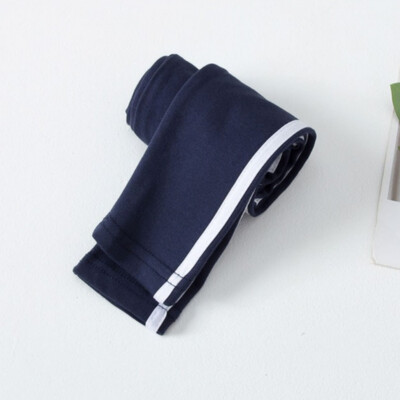 Jarné jesenné dievčenské nohavice, jednofarebné bočné pruhy, športové legíny pre dievčatá, tepláky, detské legíny, športové nohavice, detské oblečenie