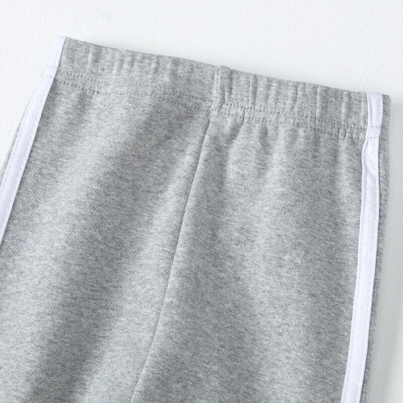 Jarné jesenné dievčenské nohavice, jednofarebné bočné pruhy, športové legíny pre dievčatá, tepláky, detské legíny, športové nohavice, detské oblečenie