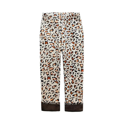 Chlapčenské dievčenské legíny, zimné jesenné teplé hrubé nohavice s kreslenou potlačou, termálne pančuchy a zamatové nohavice, detské oblečenie