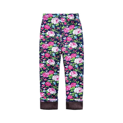 Chlapčenské dievčenské legíny, zimné jesenné teplé hrubé nohavice s kreslenou potlačou, termálne pančuchy a zamatové nohavice, detské oblečenie