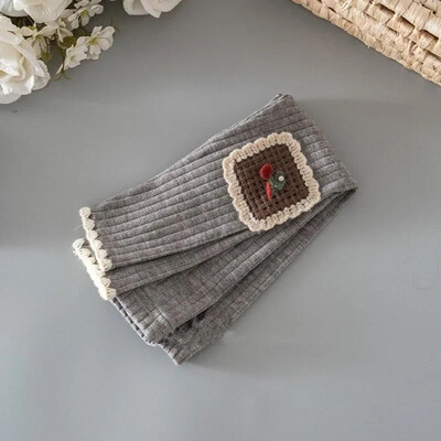 Colanți din bumbac pentru fetițe, primăvară, toamnă, pantaloni noi pentru copii, tricot, broderie, colanți elastici subțiri, îmbrăcăminte pentru fete