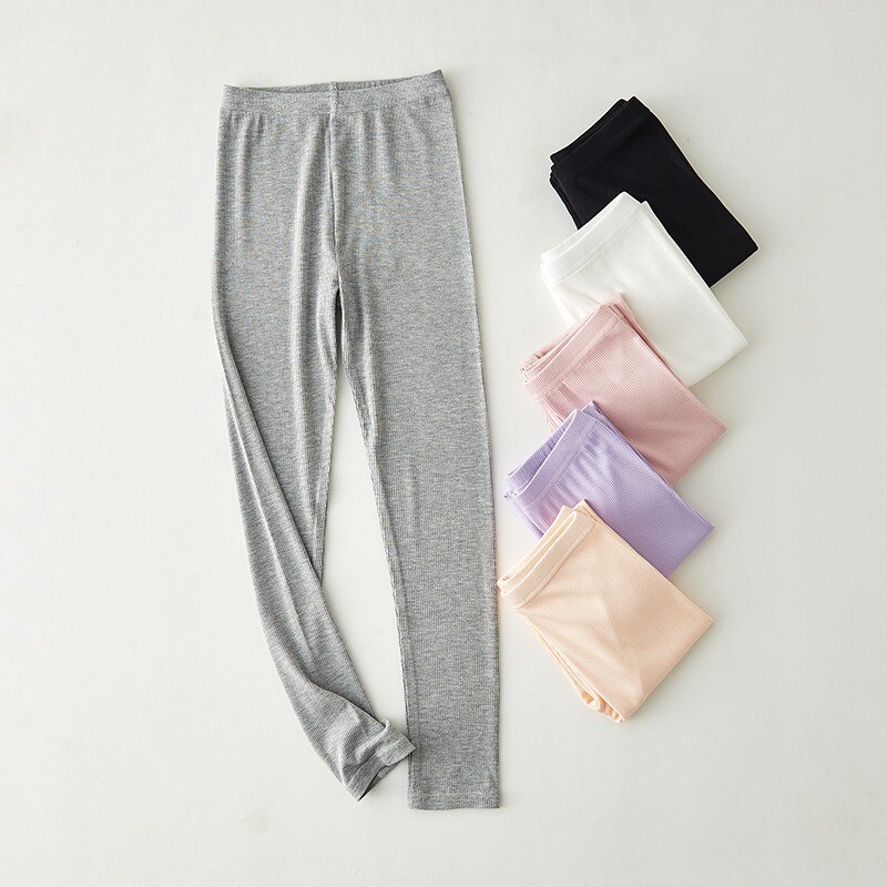 Detské legíny z modálnej bavlny, úzke nohavice pre dievčatá vo veku 2-11 rokov, jednofarebné, skinny, z modalu a strečovej bavlny