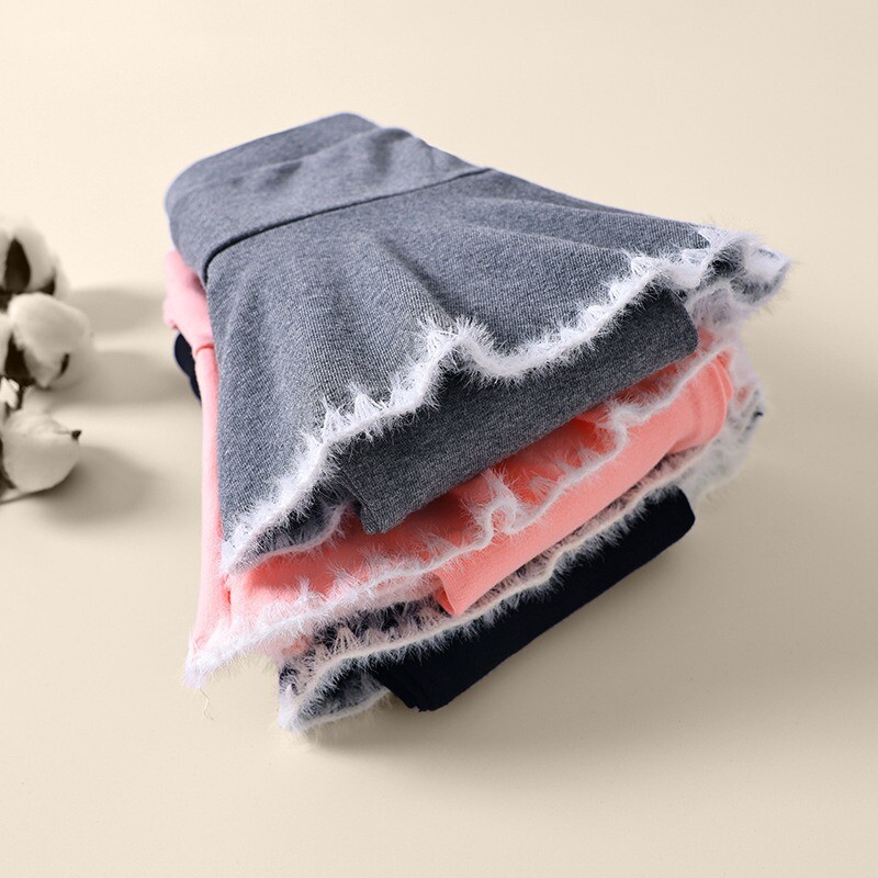 Detské legíny so sukňou, bavlnené volánové sukne a nohavice, jar/jesen, teplé dievčenské pančuchy, nohavice, nové pre deti od 3 do 11 rokov