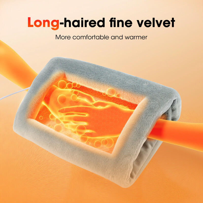 Încălzitor de mâini cu încălzire pe două fețe USB Grafen 60 ℃ Temperatură constantă Compresă fierbinte pentru mână, portabil, pentru birou, artefact pentru mână