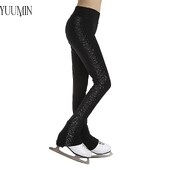 Παιδικά Κορίτσια Sparkly Rhinestones Φιγούρα Παντελόνι για πατινάζ στον πάγο Καλσόν Κολάν μπαλέτου χορού γυμναστικής γυμναστικής Στολή διαγωνισμού