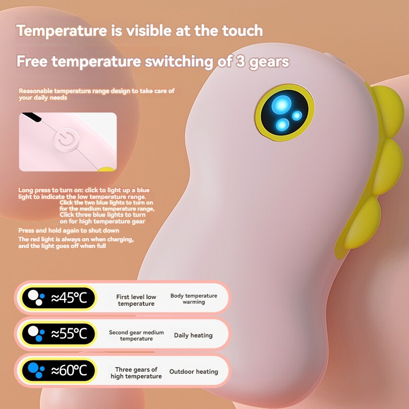 2024 Nový ohrievač rúk, nabíjateľný USB, zimný mini ohrievač rúk, elektrický ohrievač, vreckový ohrievač s vysokou kapacitou, zimný halloweensky darček