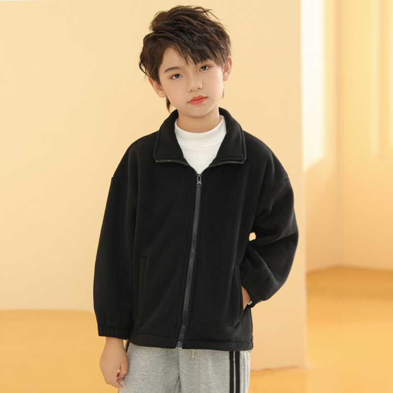 Chlapčenská dievčenská ľahká nepremokavá flísová pláštenka s kapucňou, strečový strih, turistická vetrovka, kabát, kardigan, vrchné oblečenie, 3-v-1 bunda