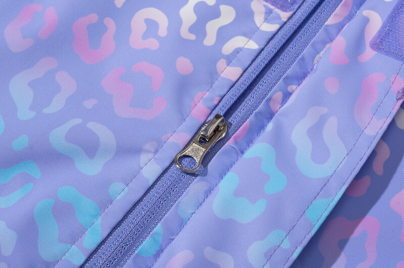 Vodootporna jakna za planinarenje s podstavom od flisa s kapuljačom i kapuljačom boje lavande, gradijent, vodootporna, dječja sportska jakna, dječja radna vjetrovka 3-12 godina