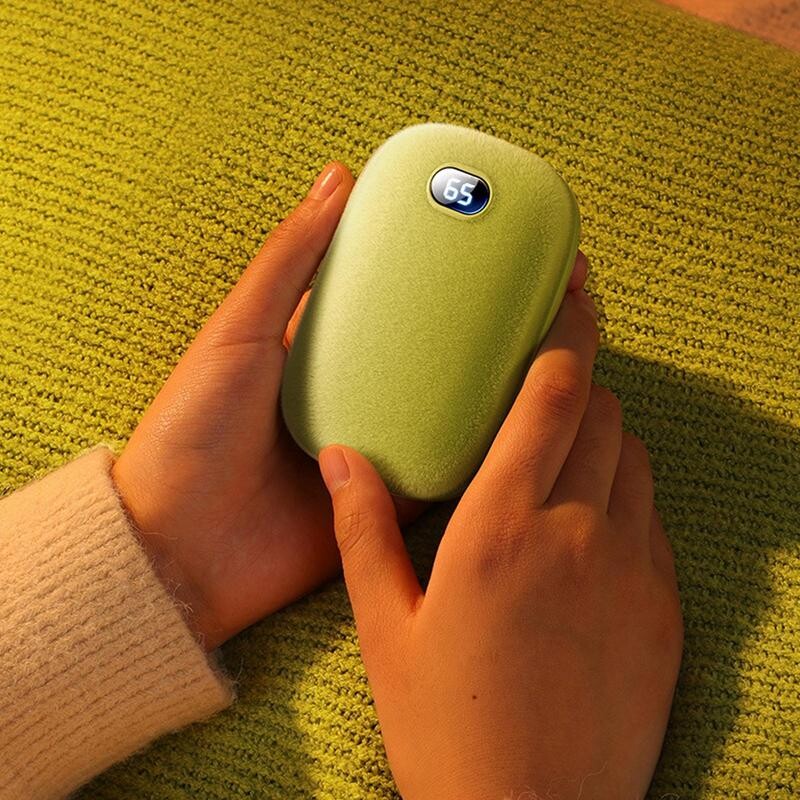 Încălzitor de mâini portabil Afișaj de temperatură Încălzitor de mâini moale Încălzitor de mâini reîncărcabil 2-în-1 Accesorii de iarnă pentru golf