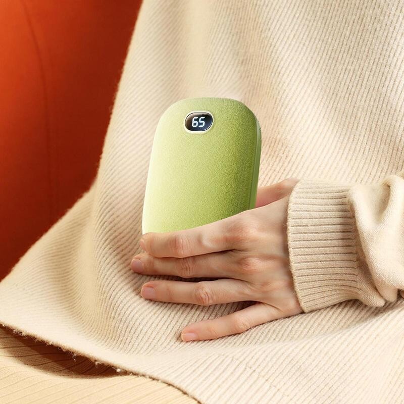 Încălzitor de mâini portabil Afișaj de temperatură Încălzitor de mâini moale Încălzitor de mâini reîncărcabil 2-în-1 Accesorii de iarnă pentru golf