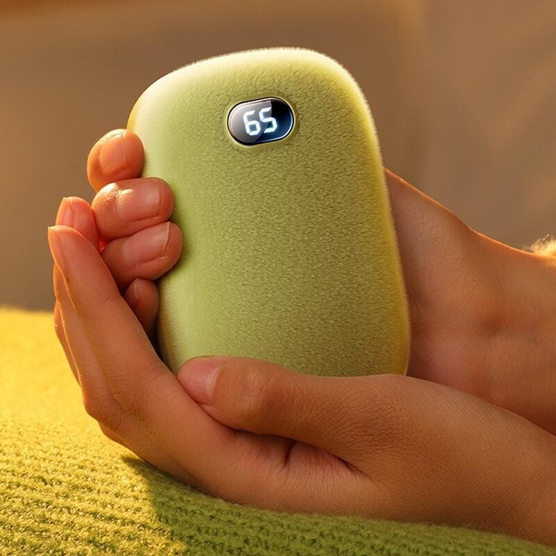 Încălzitor de mâini portabil Afișaj de temperatură Încălzitor de mâini moale Încălzitor de mâini reîncărcabil 2-în-1 Accesorii de iarnă pentru golf