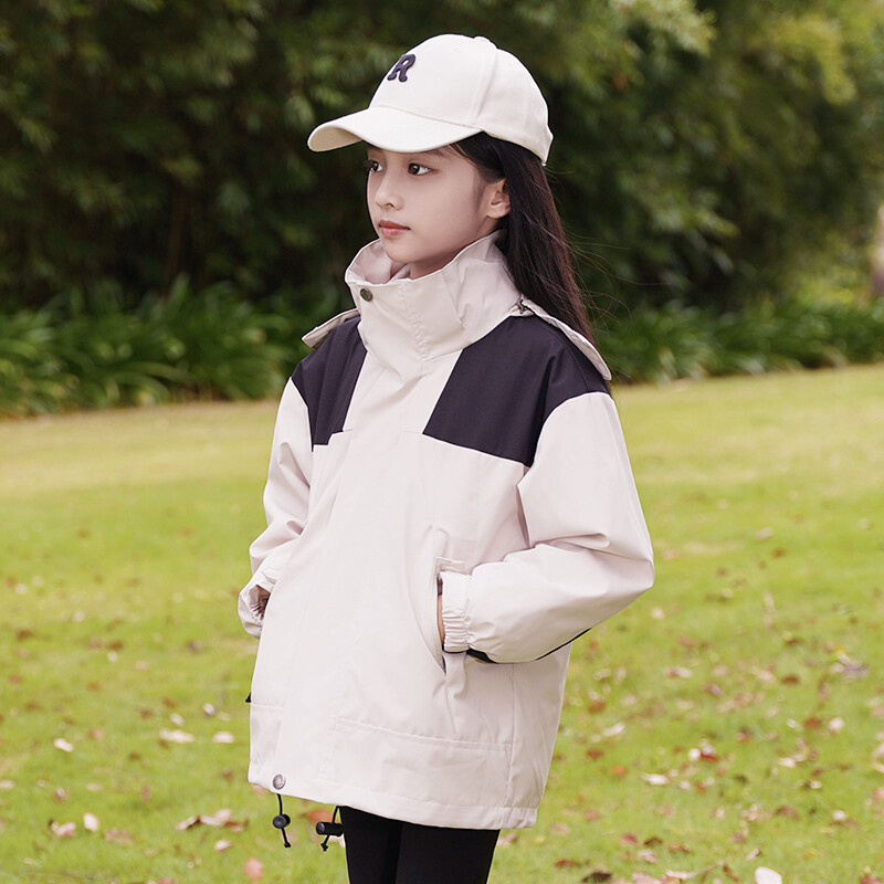 Căptușeală detașabilă îngroșată pentru copii Lână caldă de iarnă în aer liber, rezistentă la vânt, impermeabilă, de ploaie, ușoară, bărbați, femei, jachetă 3 în 1