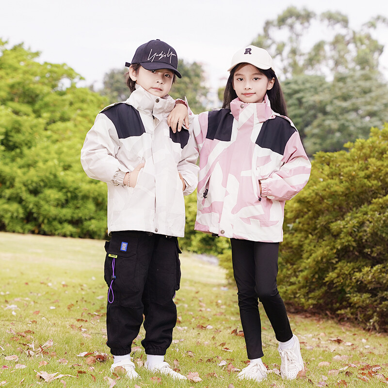 Căptușeală detașabilă îngroșată pentru copii Lână caldă de iarnă în aer liber, rezistentă la vânt, impermeabilă, de ploaie, ușoară, bărbați, femei, jachetă 3 în 1