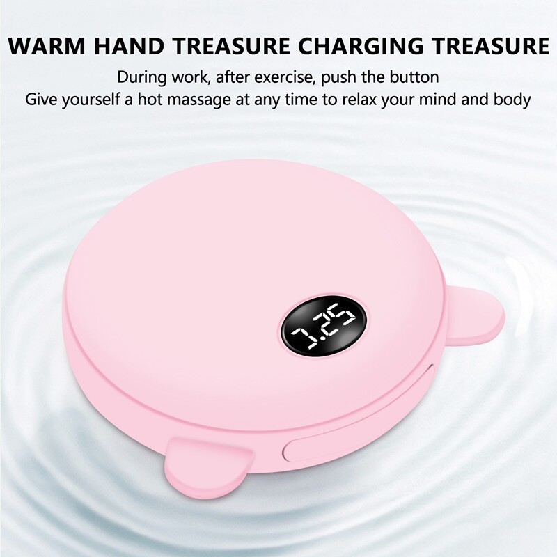 Újratölthető kézmelegítők, 5200Mah elektromos hordozható zsebmelegítő/Power Bank, szabadtéri sportokhoz Nagyszerű ajándékok hölgyeknek