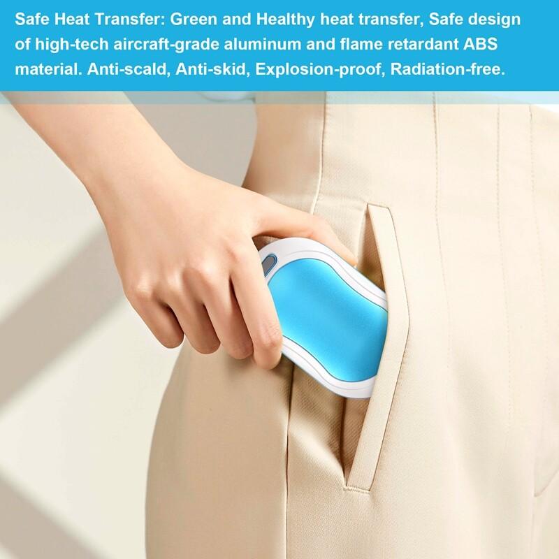 Încălzitoare de mâini reîncărcabile, 10000 Mah electric portabil de buzunar de călătorie pentru camping, Power Bank