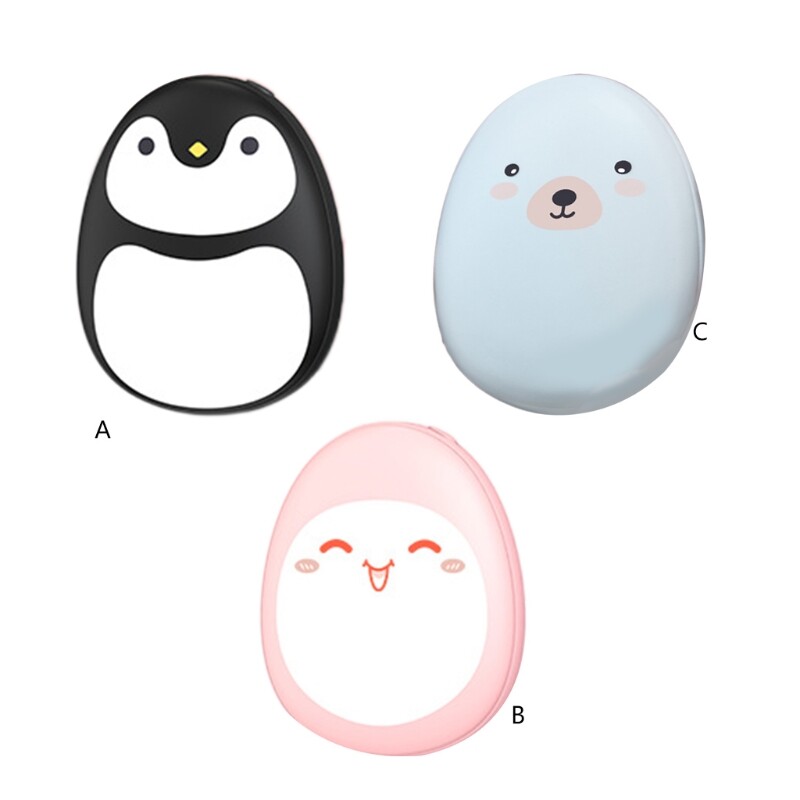 2022 Mini încălzitor electric portabil pentru mâini, animal drăguț din desene animate, reîncărcabil prin USB, 4000 mAh, încărcător, încălzitor de iarnă de buzunar