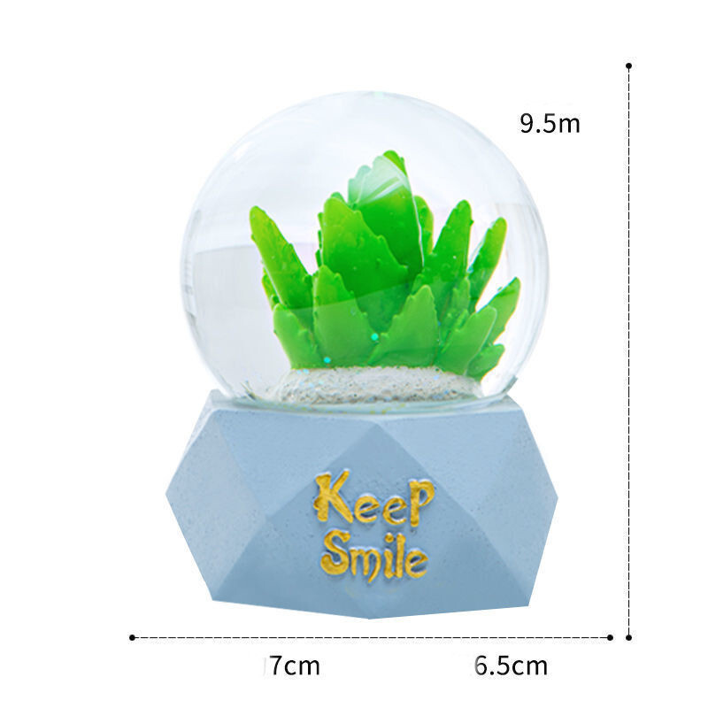 Dekorácia na stôl, rozloženie mini sukulentnej aloe vera kaktusovej živice, krištáľovej gule, výrobca veľkoobchodu