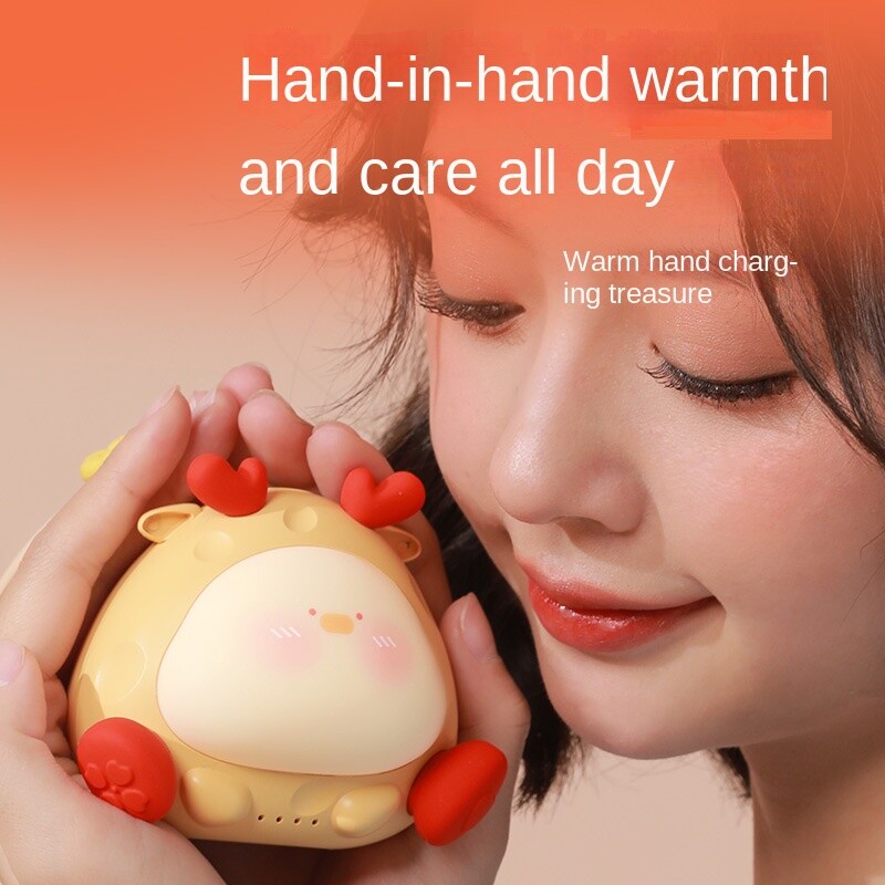 Nový ohrievač rúk pre domáce zvieratá, prenosný kreslený teplý ohrievač rúk pre bábätká, USB 2 v 1 elektrický ohrievač rúk, powerbanka, zimné darčeky