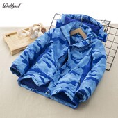 Μεταγλωττισμένο Μακρύ Χειμερινό Παλτό για Παιδιά Αγόρια Κοριτσίστικα Μπουφάν Παλτό Χοντρό Παιδικό Ζεστό Εξωτερικό Ενδύματα Χιονοστιβάδα με κουκούλα Ρούχα Αλεξίπτωτα