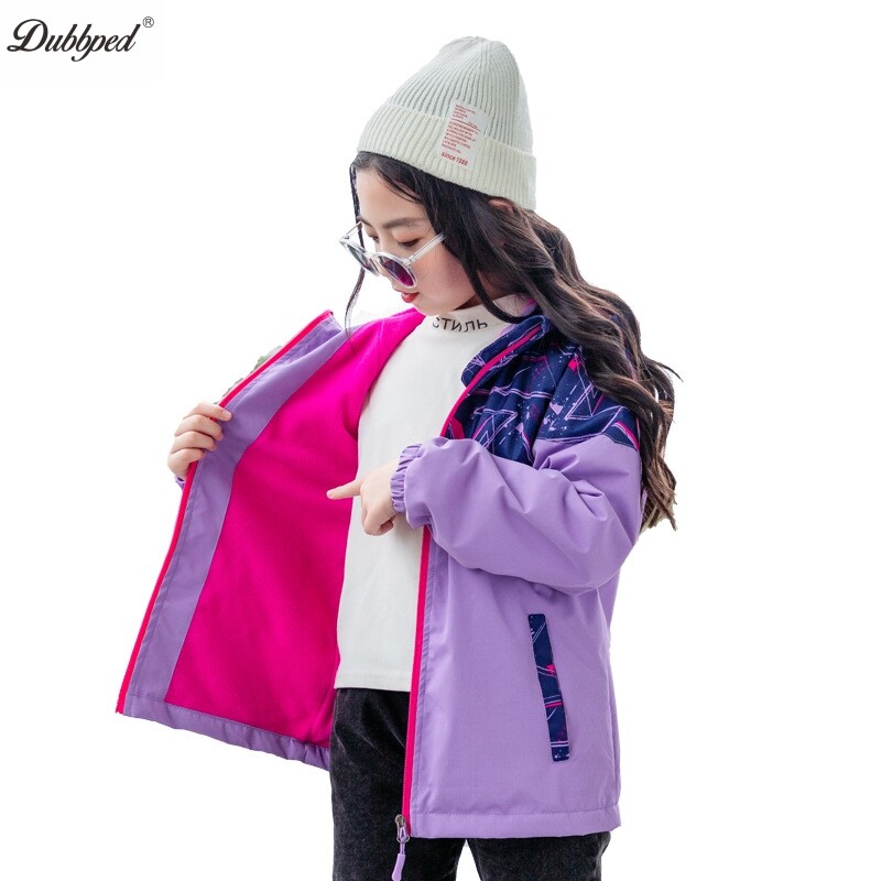 Dubpped Detské vrchné oblečenie Chlapčenské kabáty Jarná jeseň Športová flísová bunda s dlhým rukávom Nepremokavá kapucňa Pršiplášť Vetrovka Oblečenie