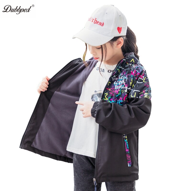 Dubpped Detské vrchné oblečenie Chlapčenské kabáty Jarná jeseň Športová flísová bunda s dlhým rukávom Nepremokavá kapucňa Pršiplášť Vetrovka Oblečenie