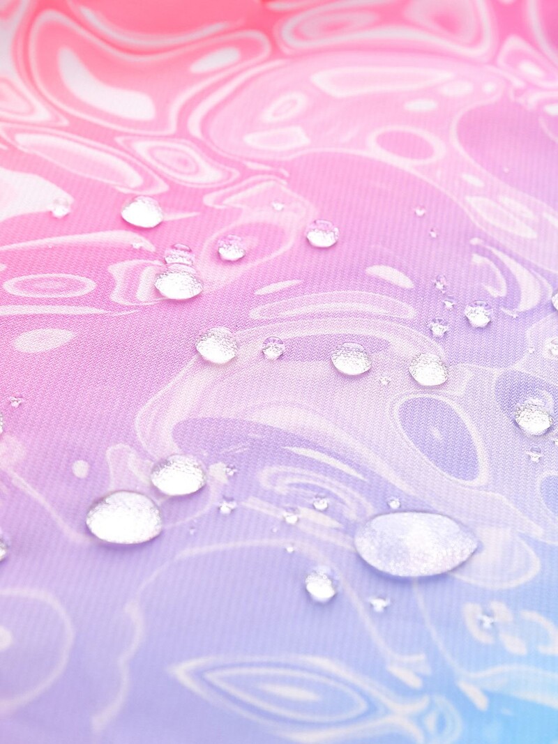 Τζέρσεϋ για κορίτσια αντιανεμικό και αδιάβροχο θερμικό ζεστό μπουφάν με κουκούλα, πλήρη εκτύπωση και ανακλαστικές λεπτομέρειες Αντιανεμικό παλτό βροχής εξωτερικού χώρου