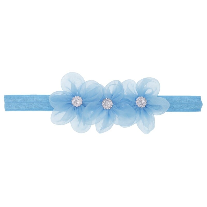 2019. gada New Baby Trīs mazi ziedi un dimanta matu lente bērniem, meitenēm, jaukas fotoattēlu galvas lentes un matu aksesuāri