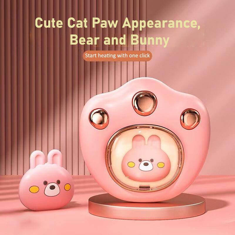 Roztomilé ohrievače rúk s mačacími pazúrmi, pohodlné nabíjanie dýchacieho svetla cez USB, prenosné roztomilé a praktické ohrievače rúk na zimu.