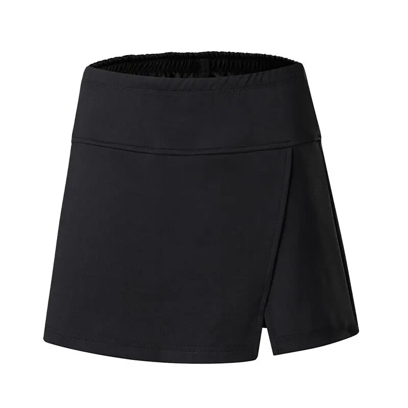 Vasaras divpusējas kabatas poliestera veselīga auduma badmintona drošības bikses sporta mini kleita sieviešu fitnesa bikses ikdienas šorti
