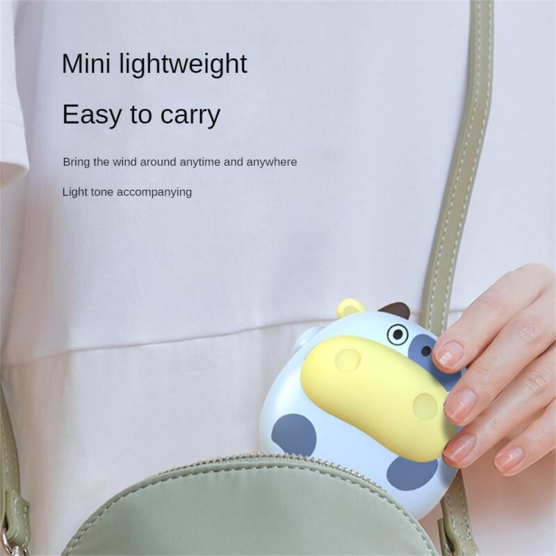 Mielas kiaulės karvės rankų šildytuvas, greitas šildymas, mini USB įkraunamas elektrinis rankų šildytuvas, kišeninis animacinis filmukas žiemos rankų šildytuvas nakties šviesa