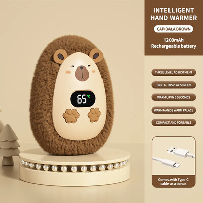 2024 m. Naujas Animacinis Išmanusis Pliušinis Rankų Šildytuvas Mini Nešiojamas Šiltų Rankų Elektrinis Šildytuvas Lauko Šildytuvai Įkraunami šildytuvai Šildymas