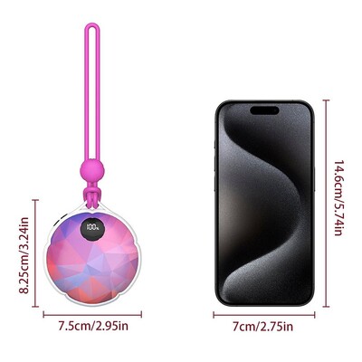 Daugkartiniai rankų šildytuvai Rankų šildytuvai Elektriniai įkraunami rankų šildytuvai su 3 šilumos nustatymais, skirti medžioklei, stovyklavimui, golfui, moterims, vyrams